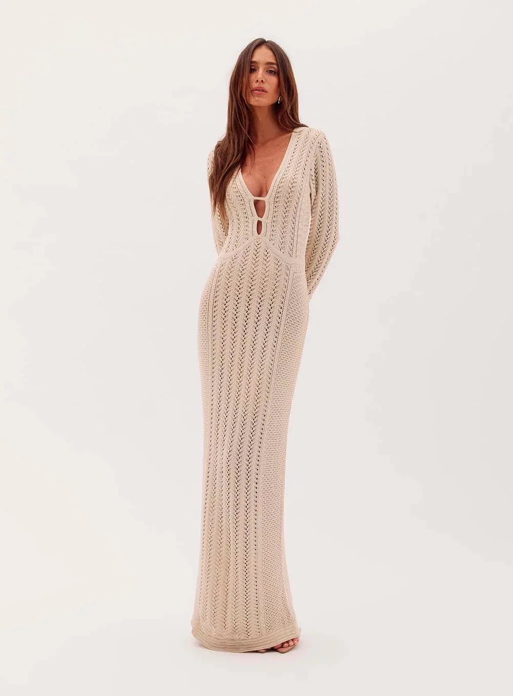 Simara Long Knit Dress - OASIS Resortwear