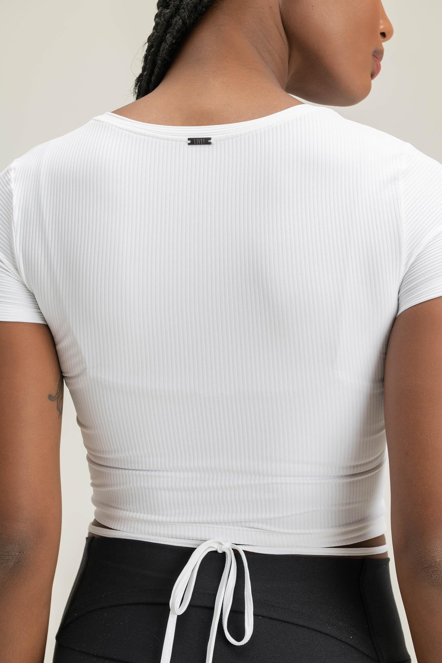 T-Shirt Cropped Ribbed