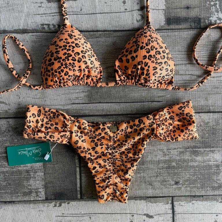 Bikini Set Butterfly Curtain Top Jaguar Orange - Santa Monica