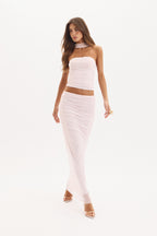 Astrid Strapless Tulle Top & Midi Skirt Set
