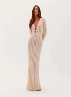 Simara Long Knit Dress - OASIS Resortwear - WaveFit