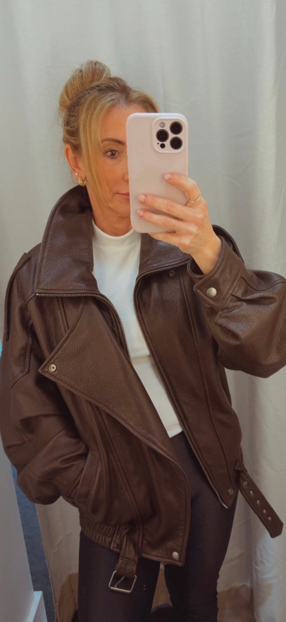 Bomber Jacket in Lambskin - WaveFit