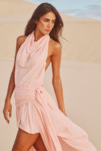 Sophia Asymmetric Balloon Maxi Dress