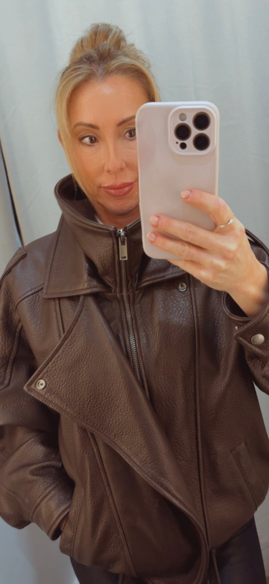 Bomber Jacket in Lambskin