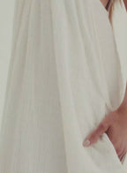 Sandra - Long, Flowy Linen Dress - OASIS Resortwear