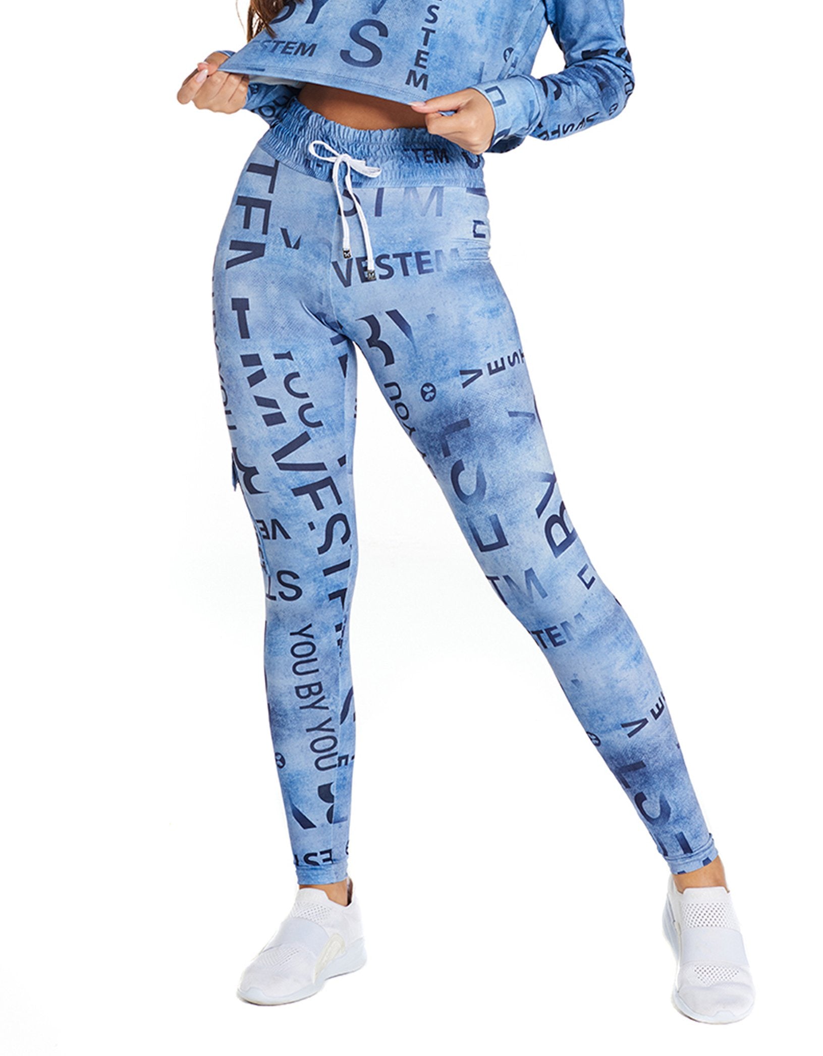 Legging Fuso Extreme Blue Denim - Vestem