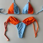 Bikini Set Lais Blue and Orange - WaveFit