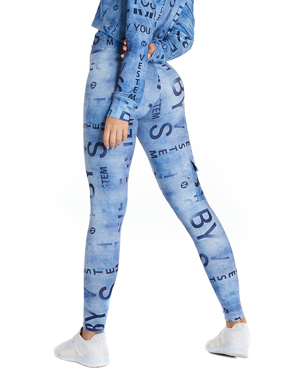 Legging Fuso Extreme Blue Denim - Vestem