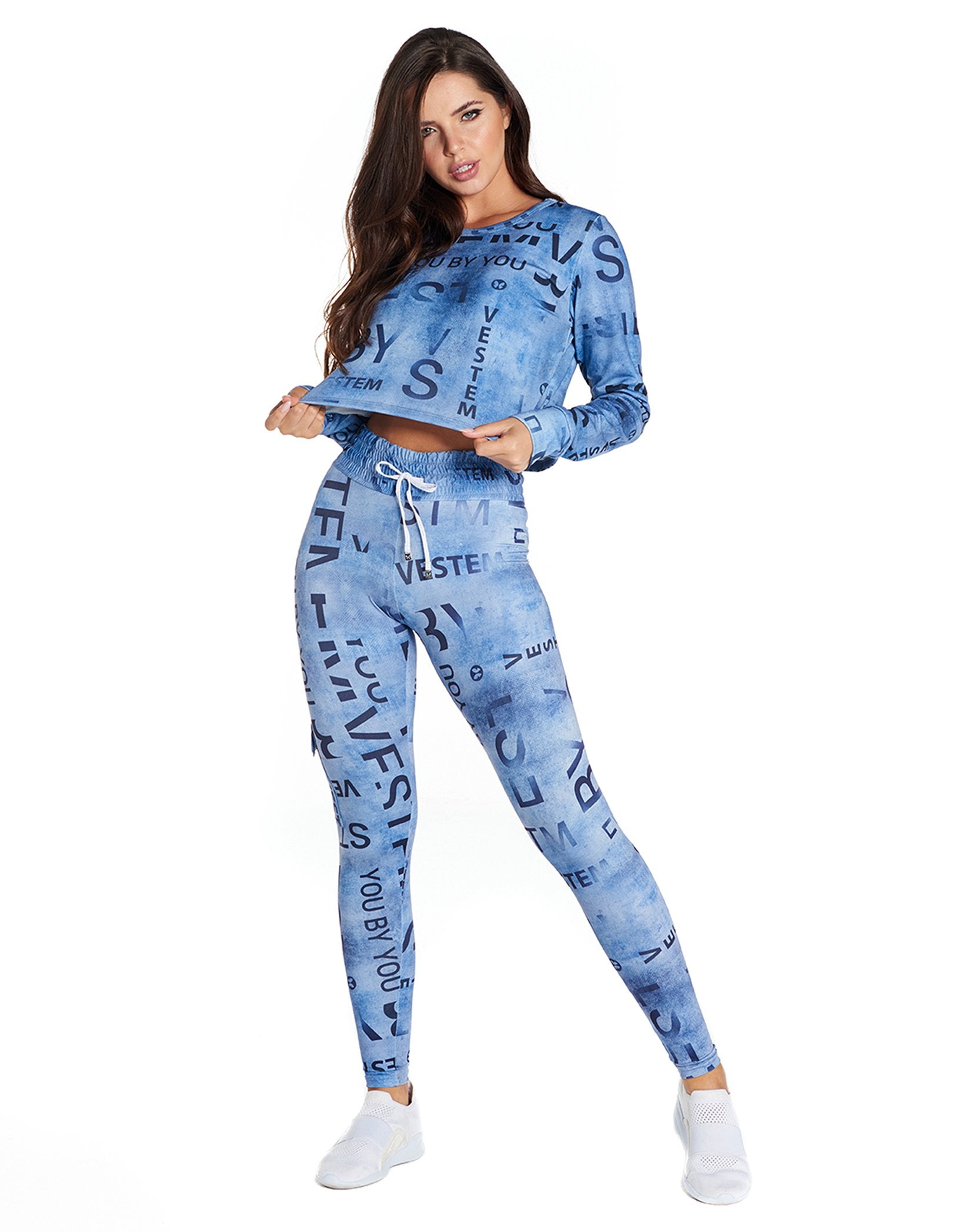 Legging Fuso Extreme Blue Denim - Vestem