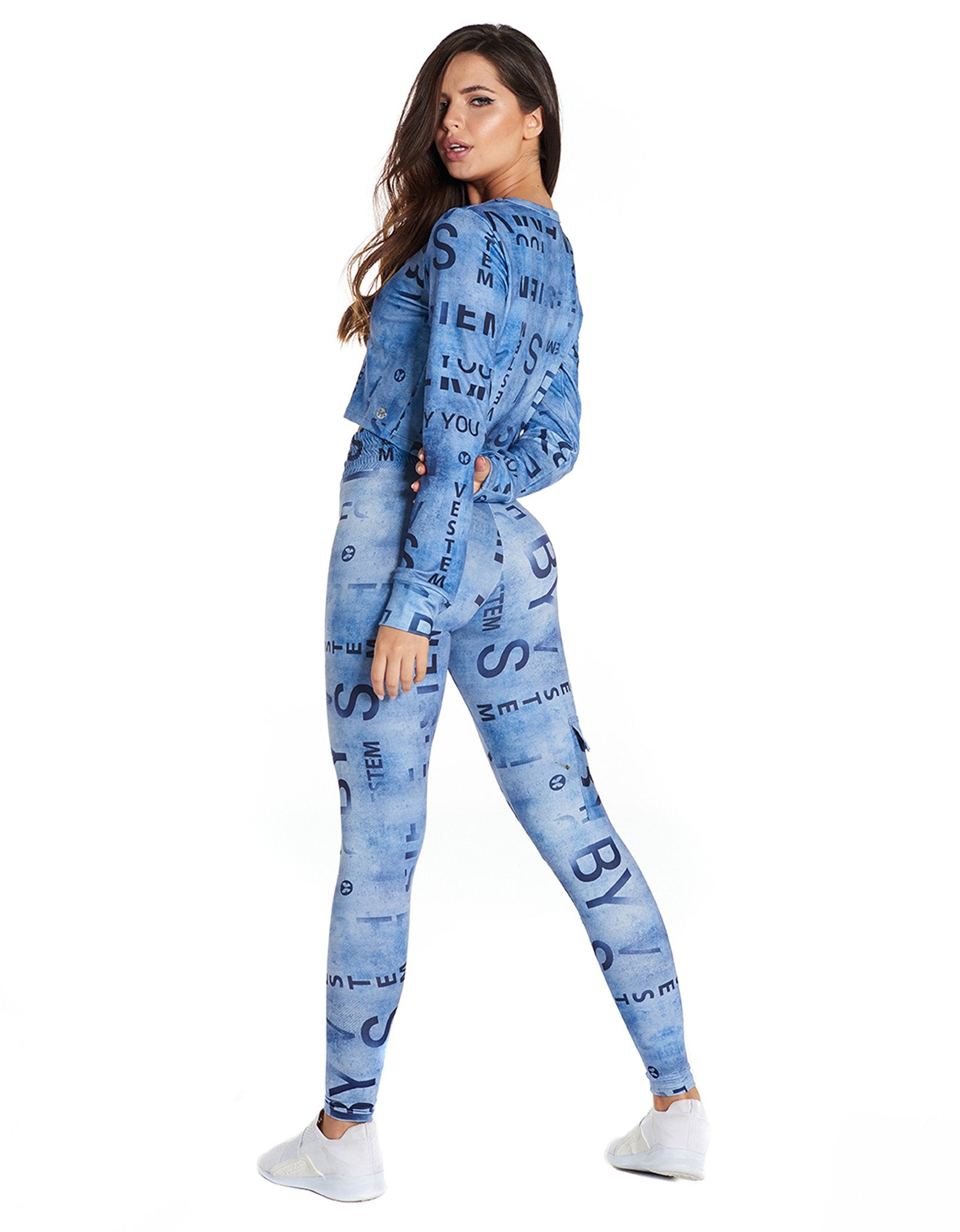Legging Fuso Extreme Blue Denim - Vestem