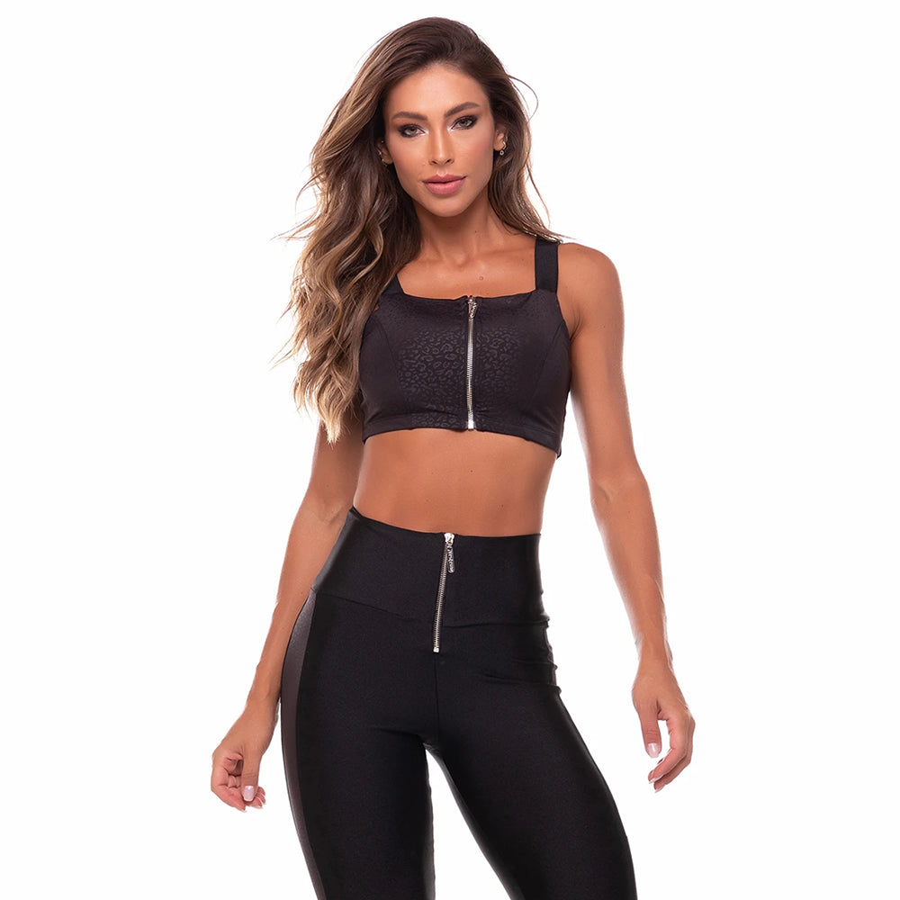 Sports Bra Mirabella Black - Vestem - WaveFit