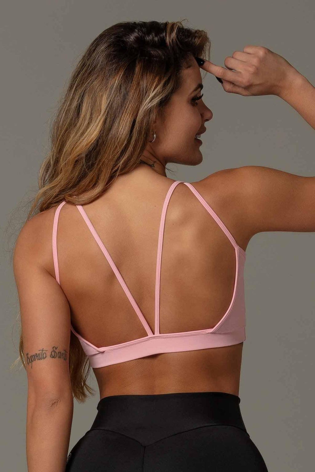 Sports Bra Attitude Fitness Light Pink - WaveFit