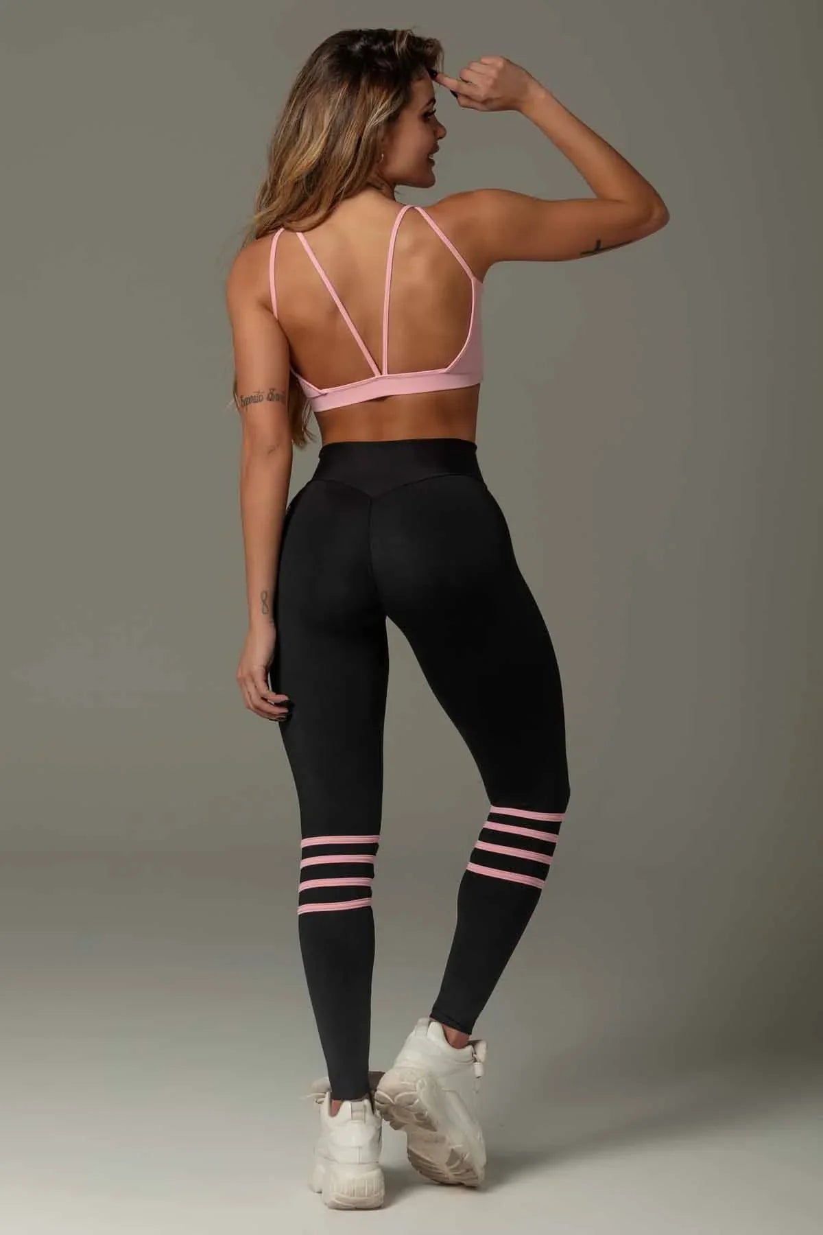 Sports Bra Attitude Fitness Light Pink - WaveFit
