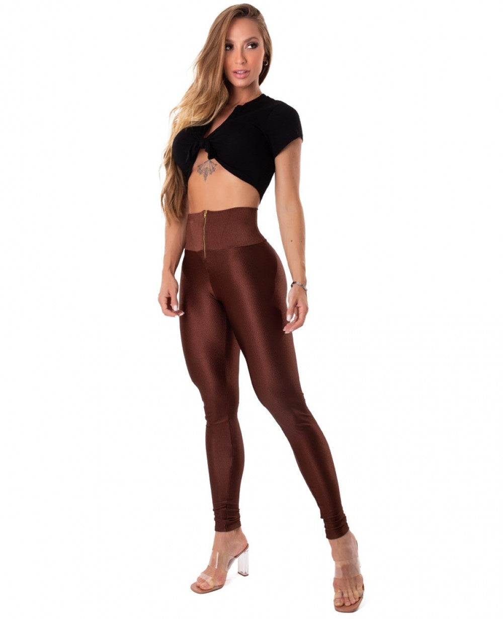 Legging Tech Glam Coffee - Let's Gym - WaveFit