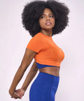 Cropped T-shirt Back Detail - WaveFit